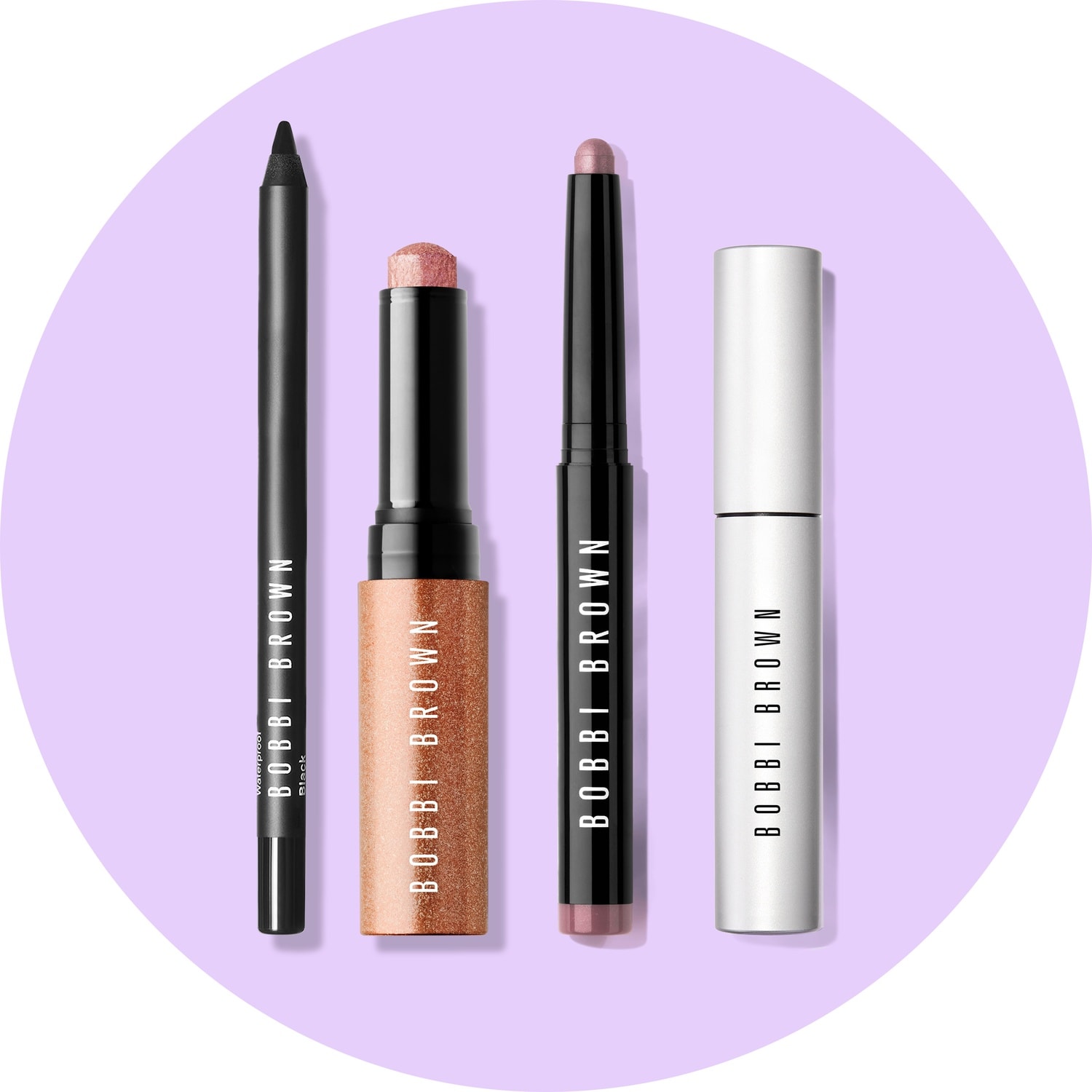 24-Hour Kajal Eyeliner Waterproof ,Crystal Eyes Shimmer Eyeshadow Stick, Long wear cream eyeshadow, smokey eye mascara