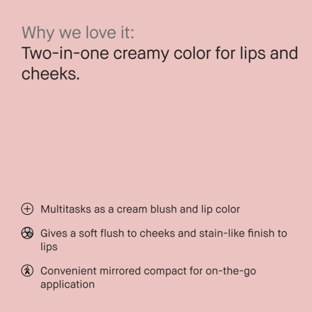Powerful Pink Pot Rouge Cream Blush for Lips & Cheeks