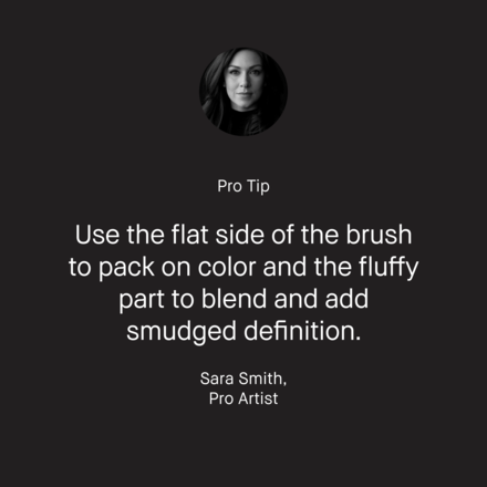 Compact Shaping and Smudging Eyeshadow Brush