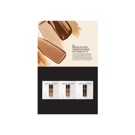 NEW Weightless Skin Foundation Shade Card Deep